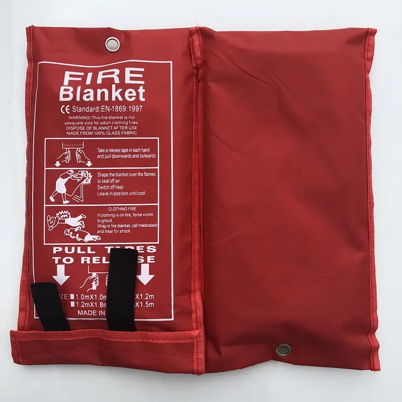 Emergency Survival Fiberglass Fire Blanket Shelter Safety for kitchen