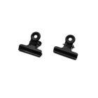 Wholesale 31 mm matte black iron round head spring paper clip metal bulldog clip