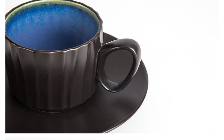 Amazing Color Glaze Reusable Ceramic Blue Special Coffee Cup