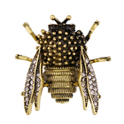 Crystal Rhinestone Bee Brooches Enamel Pins Small Insect Brooch Fashion Jewelry Bumble Bee Brooch Women Boutonniere