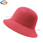 Women lady classic winter hat Wool Felt cheap cloche hat
