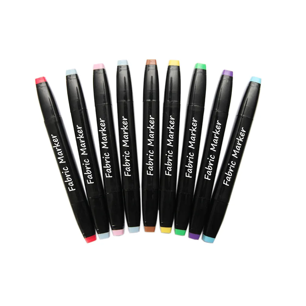 12 colors dual tip fabric marker for DIY and Graffiti