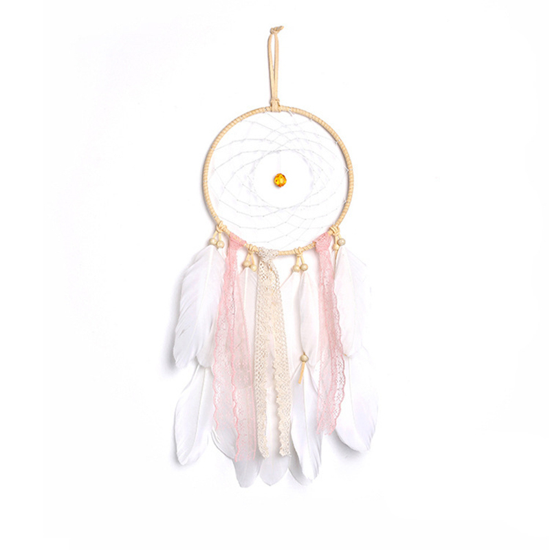 Macrame Dream Catcher Woven Feather Wall Hanging Handmade Dreamcatcher Boho Tassels Decoration Home Decor