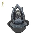 Resin crafts water fountain for indoor/garden decoration