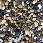 Natural flat polished gravel pebble river stone for aquarium