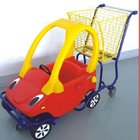 Supermarket Kids Plastic Shopping Trolley Cart with Toy Car