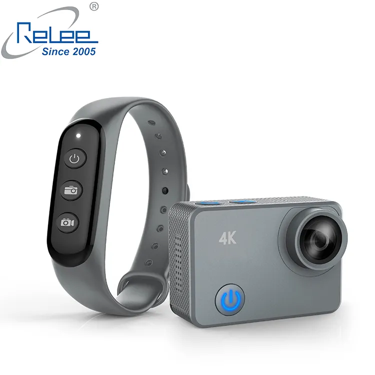 Relee Unique Design 40M Waterproof 4K 24FPS Sport Action Camera with night vision