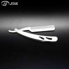 JDK Stainless Steel Cut Throat Folding Razor Straight Shenzhen Razor with Long Blade for Barber Shop Shaving