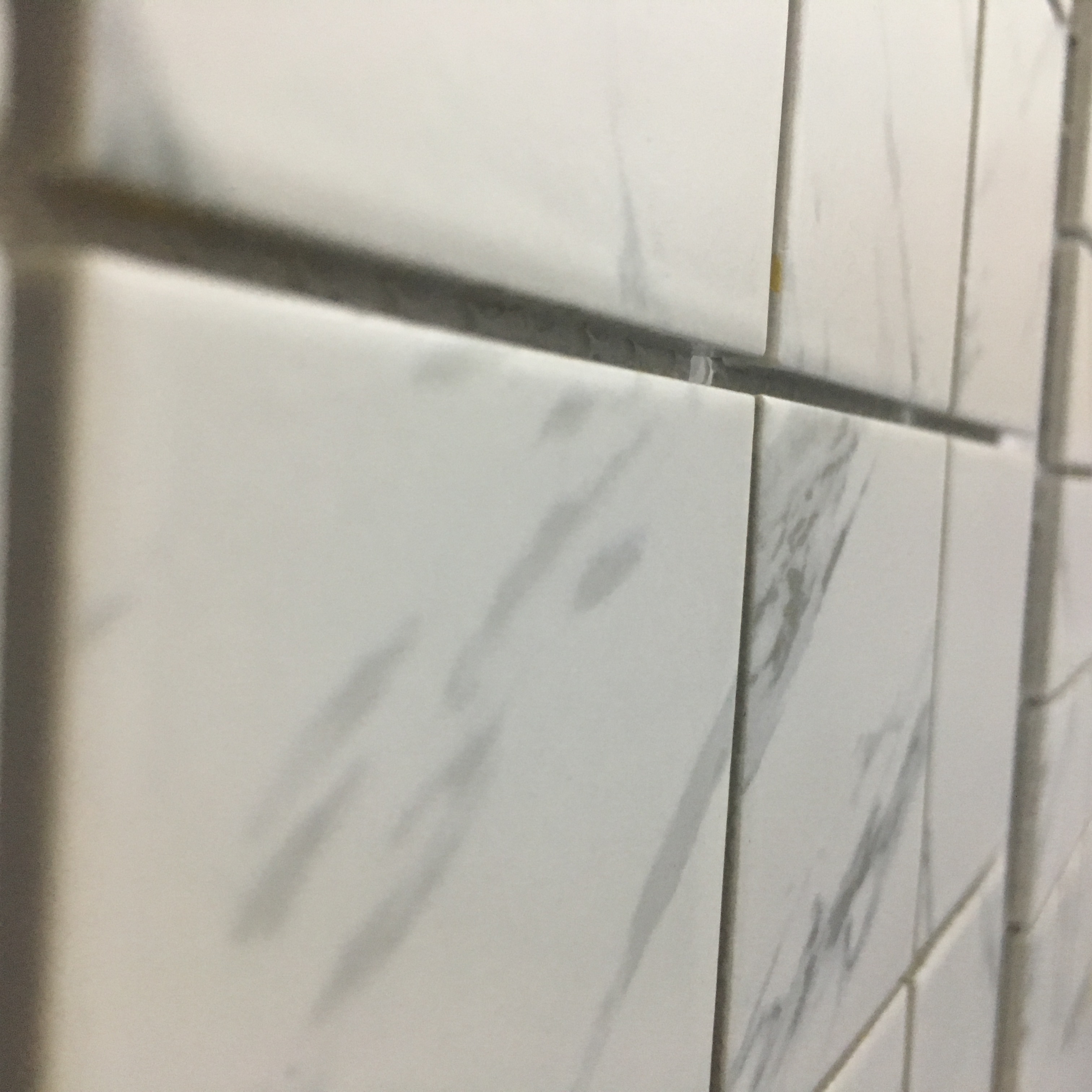Baby Skin Matt Carrara White Ceramic Mosaic Tile For Hotel Marble Texture Mosaic Piece For Kitchen And Bathroom
