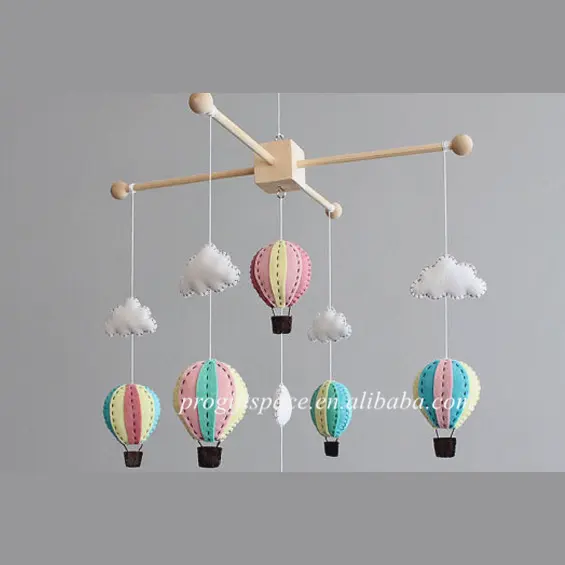 Лидер продаж 2018, amazon, натуральный мягкий простой нетканый детский мобильный воздушный шар, тканевая игрушка для украшения детской спальни