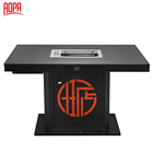AOPA Commercial smokeless korean bbq tables for restaurant