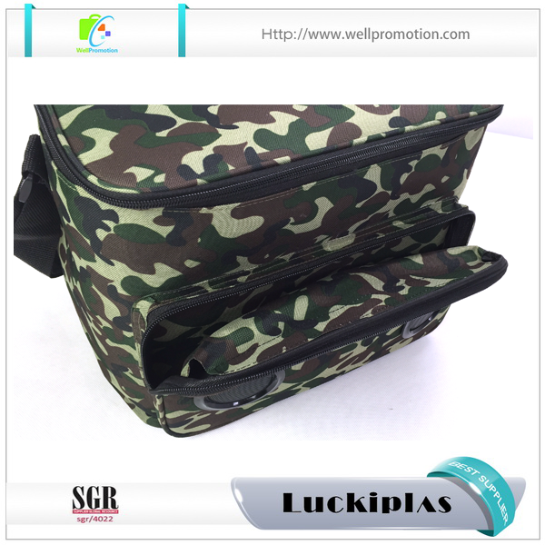 Camo Music Speaker Thermo-Umhängetasche mit Lautsprecher