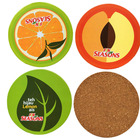 Personalized logo beer cork coaster custom mat MDF coaster