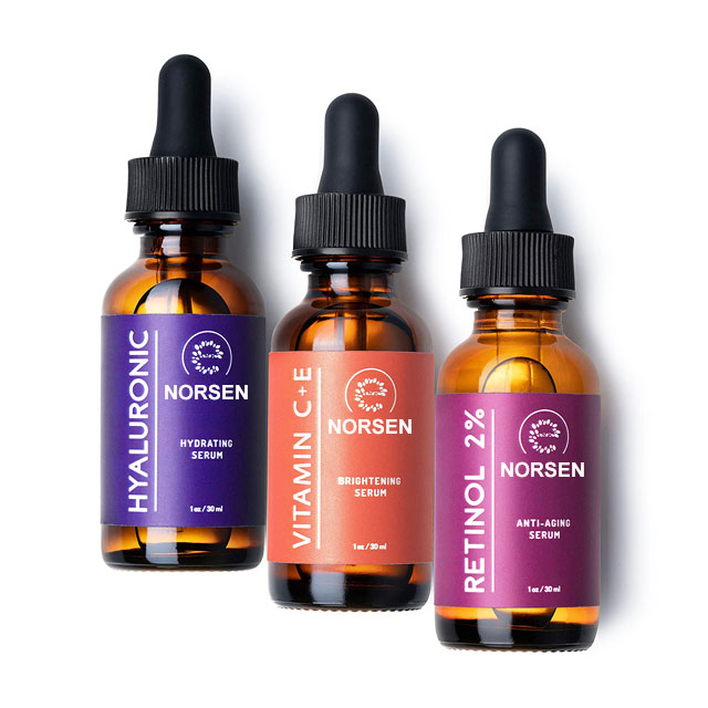 private label add logo korean natural packaging face acne oily skin care 3 bottles in 1 set