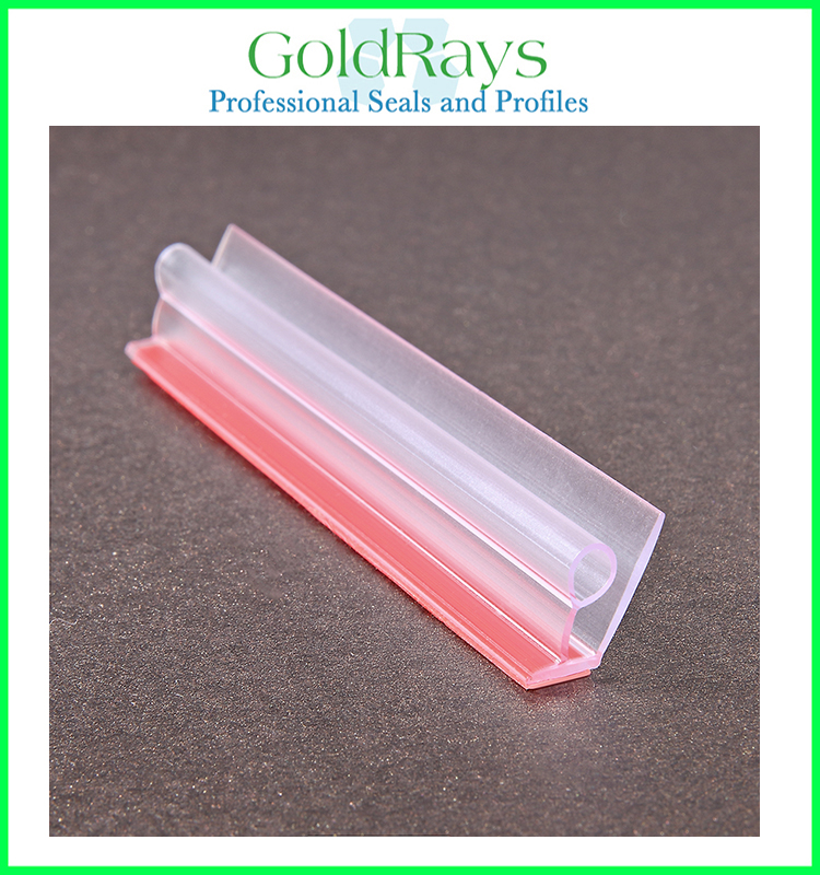 Doors and Windows Used PVC profile Glass Edge Protection plastic Strip