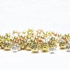 Jewelry Making Drilled Hole Steel Ball Plated Gold