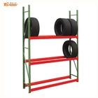 powder coated heavy duty beam type truck tyre rack storage racks