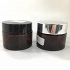Factory Supplies 30 ml Amber Glass Jar with Different Colored Lids