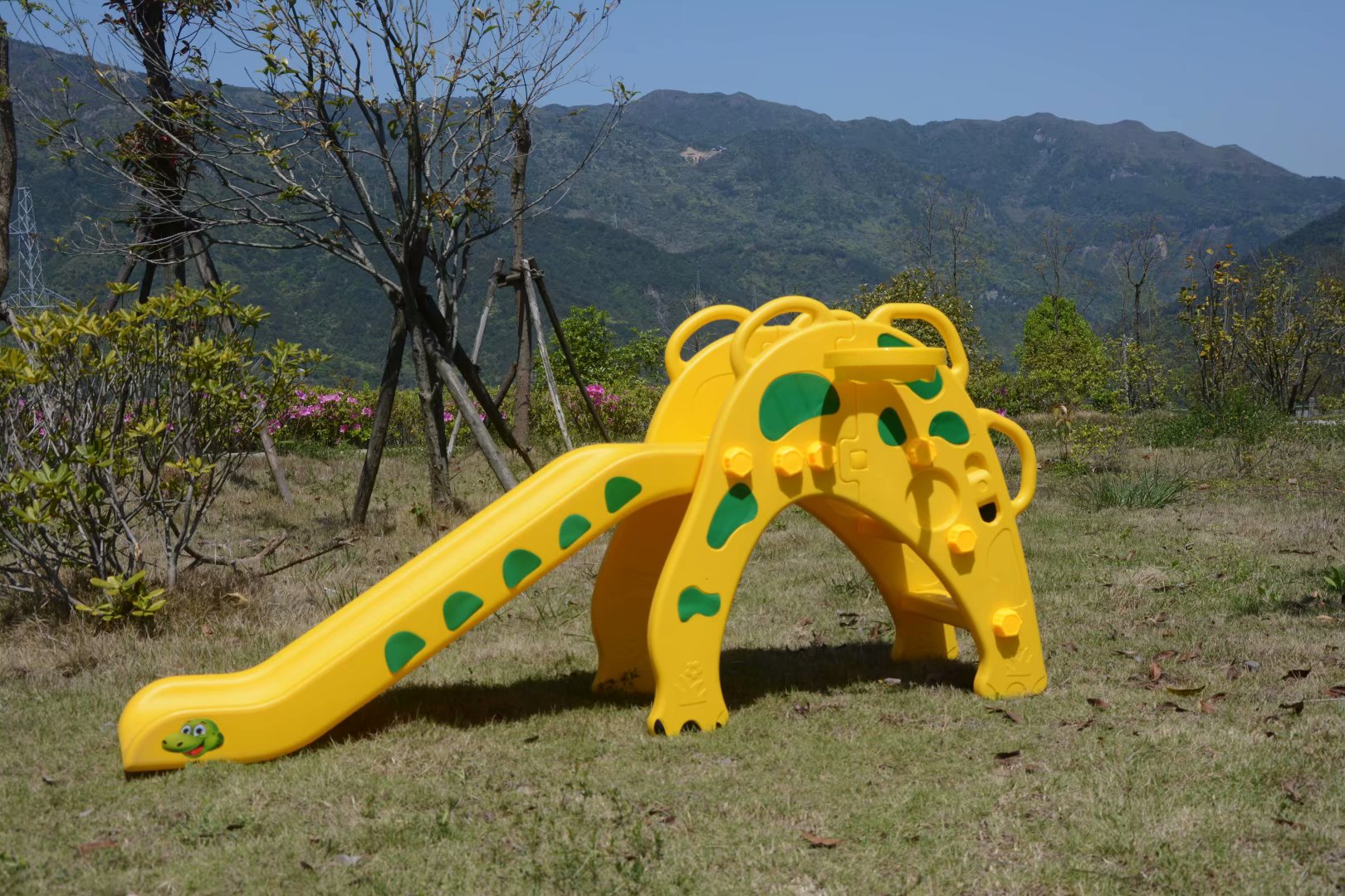 Indoor And Outdoor Playground Plastic Mini Baby Slide For Kids Hot Sale