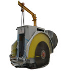 RS1360/1900 double blade granite block mining machine