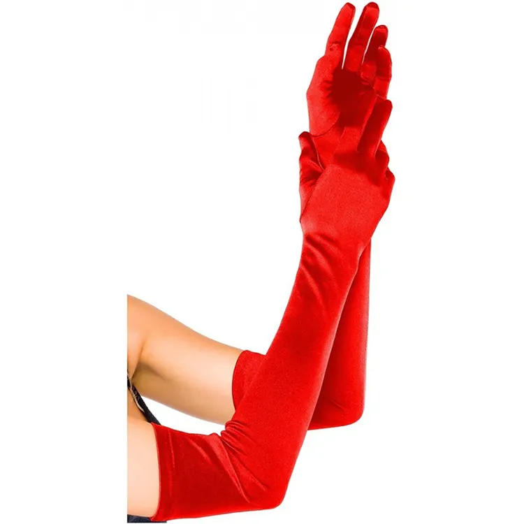 Wholesale Elegant Satin Long Glove For Party