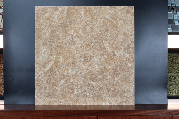 Floor Tiles In China 24X24 Full Polished Glazed Imitation Marble Emperador Light Porcelain Tile