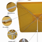 2.5M*2.5M yellow color wind resistant outdoor garden patio cafe umbrella parasol
