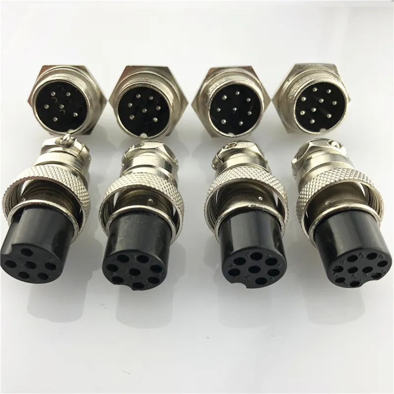 2/3/4/5/6/7/8/9/10 Pin Circular 16M Aviation Plug Socket Wire Panel Mount Connector 16mm metal gx16 aviation connector