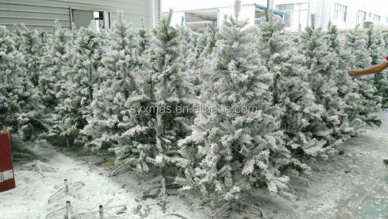 7.4 Feet PVC white lightschristmas trees large christmas decoration supplies-old pohon natal albero di natale arbol de navidad