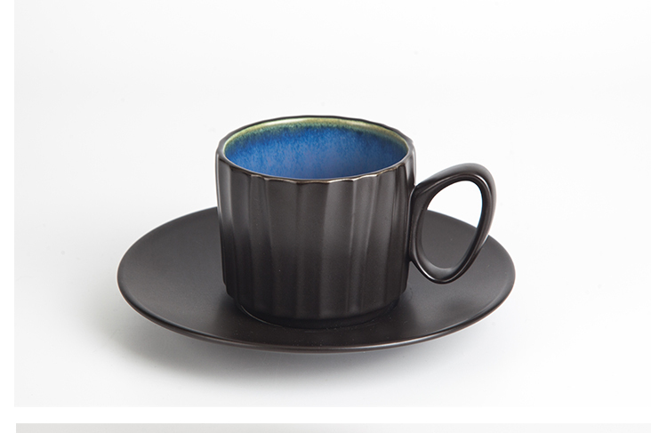 Amazing Color Glaze Reusable Ceramic Blue Special Coffee Cup