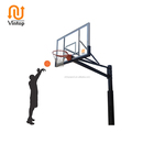 Outdoor In-ground Fixed Basketball Goal with 72 Inches Board