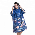 Adult toweling Surfing Beach printed poncho