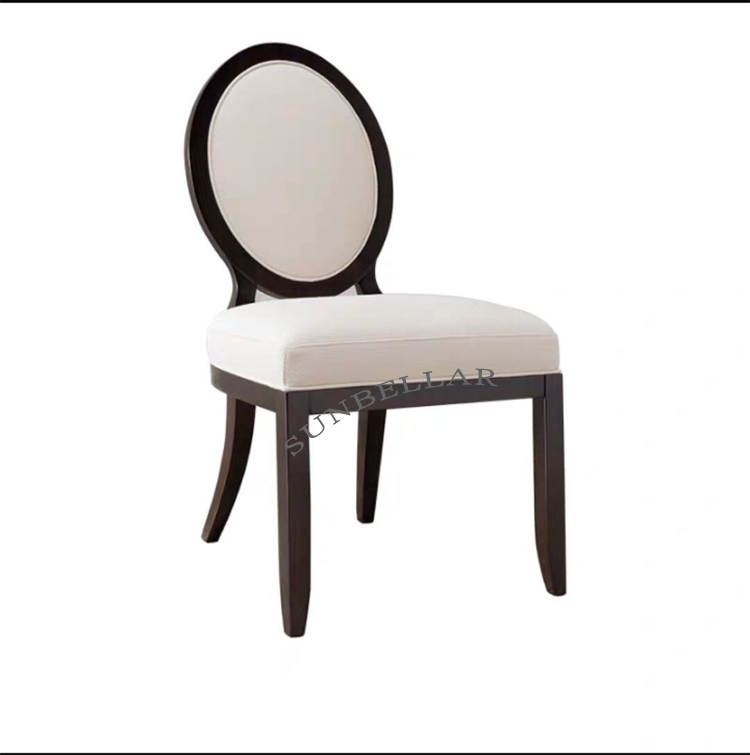 wholesale dining chair solid wooden frame fabric top quality antique chairs for generally use