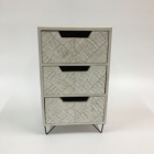 OEM rustic mini desk wooden cabinet for jewellery Storage