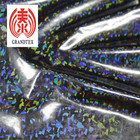 Laser PU Leather Faux Leather , Polyester Faux Leather No Fading