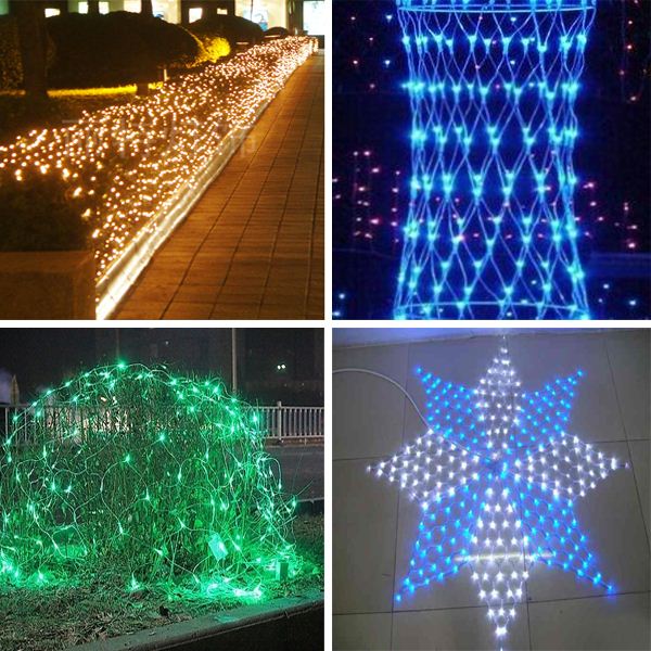 Garden decoration waterproof net christmas lights led net lights for bushes