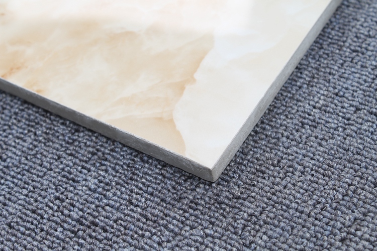 Ceramic Tile Custom Size High Gloss Glazed Marble Imitation Walkway Corridor Floor Tiles Designs