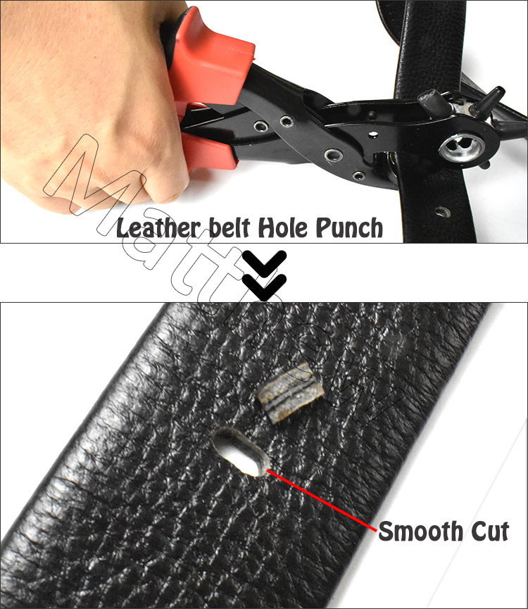 Heavy Duty Paper Hole Punch Plier for Leather Belt