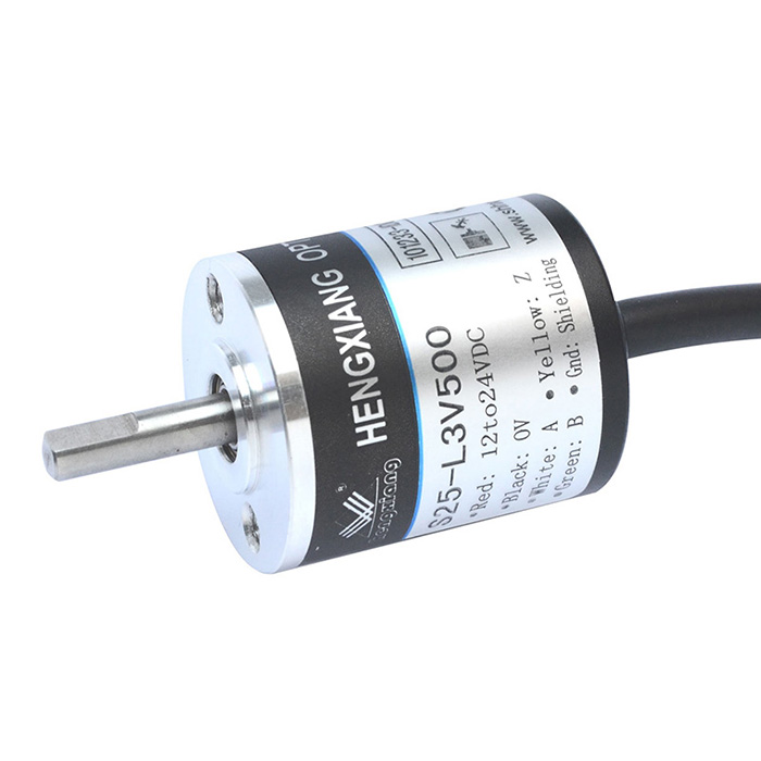 36 - 2500 Ppr Mini Rotary Encoder 50 Pulse ABZ Phases Solid Shaft Encoder IP50 DC5V 0