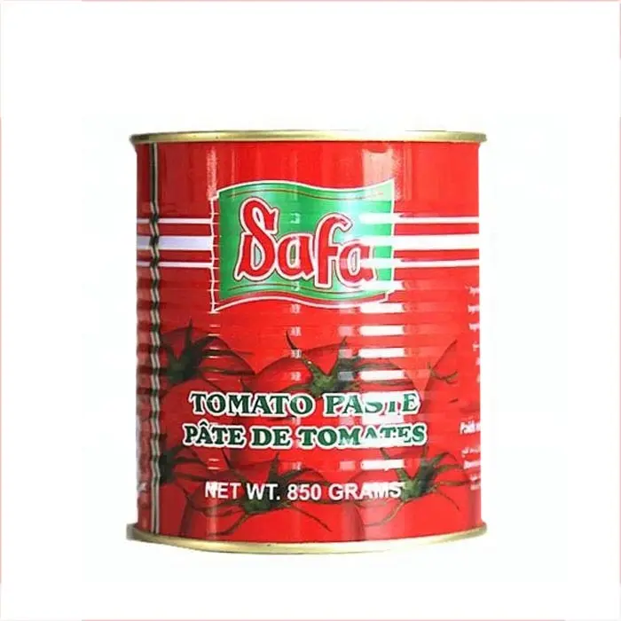 SAFA brand tomato pasta egypt and Africa 70g 400g 800g 850 private logo accept