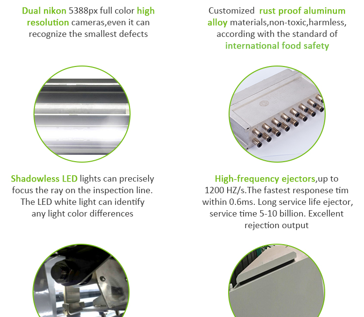 Hiển Thị Phòng Ở Mexico Máy Làm Cà Phê Hạt Cà Phê Màu Sorter Máy Tách Màu Hạt Cà Phê