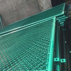 High quality 50x50 hole PVC coated 8 foot chain link fence roof