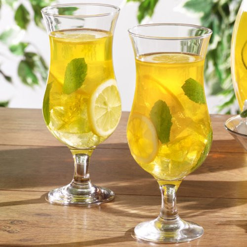 Haonai Pina Colada Cocktail Glasses,Polycarbonate Cocktail Glasses Entertain Glassware 42 Cl Cocktail Glasses