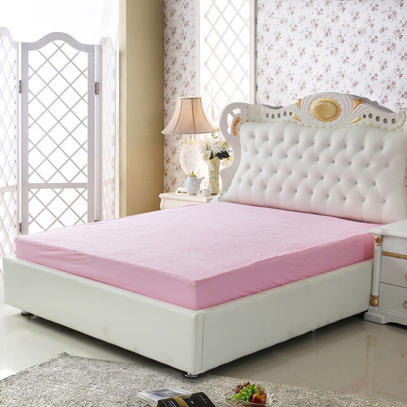 Luxurious bed bug proof cotton/microfiber terry mattress protector/cover/pad/fitted sheet waterproof and breathable