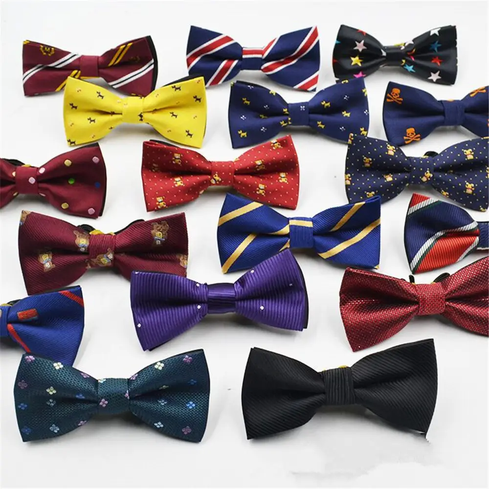Boy Kids Child Infant Solid Color Bow Ties