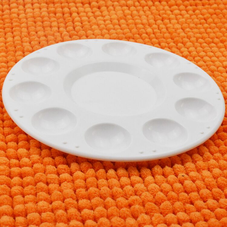 10 well school student kids art painting plastic palette