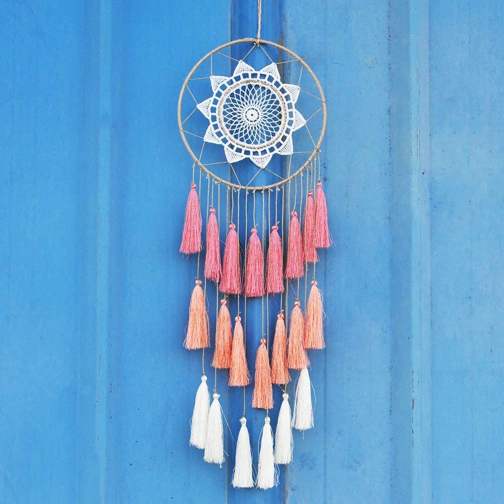 Art & Craft mini dreamcatcher LED light for decoration,dream catcher keychain