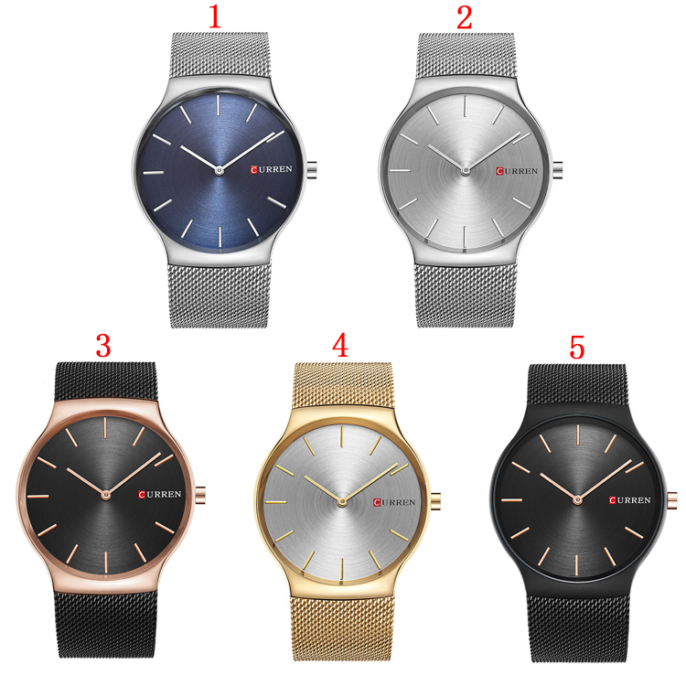CURREN — montre-bracelet à Quartz pour hommes, accessoire de luxe, de style sportif analogique, avec pointeur, en noir, rose, or, nouvelle collection 8256, 8256