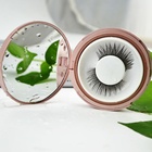 LOW MOQ 500PCS Round 59mm Eyelash Case Rose Gold Packaging Box