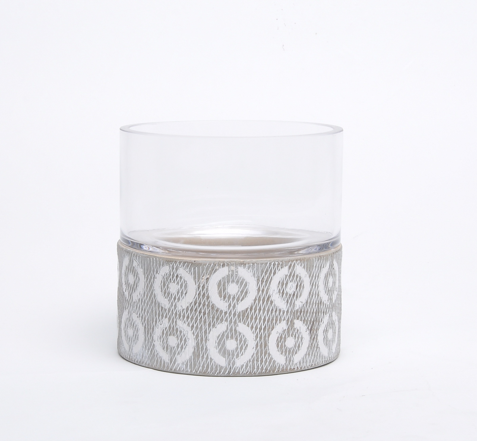 Creative Wholesale unique candle stand glass cover ceramic decorative candle holder for home decor